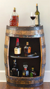 Wood Barrel Bar